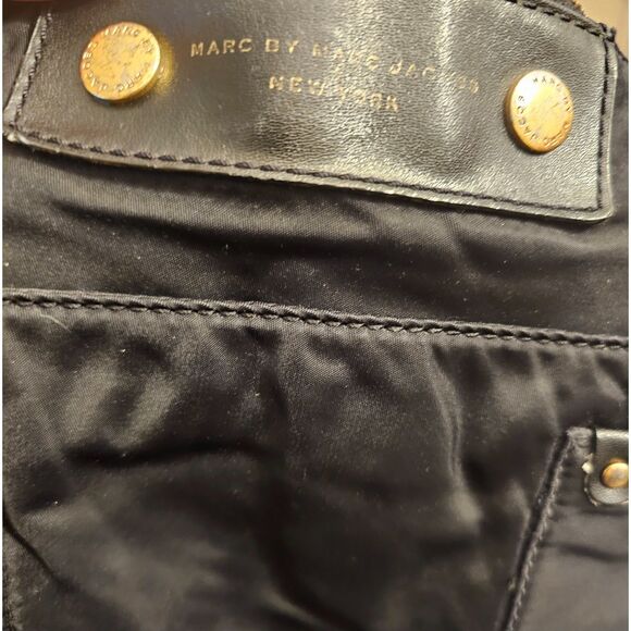 Marc by Marc Jacobs black nylon crossbody purse dual front pockets, Q style, Y2K - Picture 10 of 15